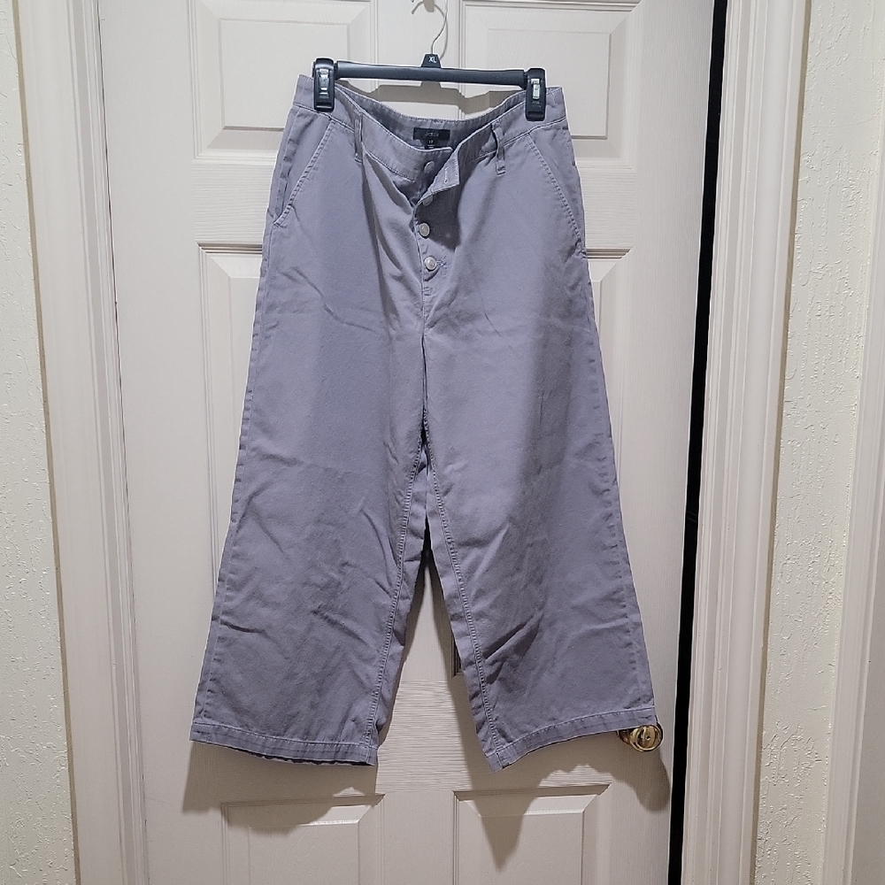 Gray Wide-Leg Pants